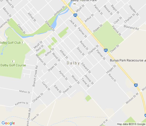 Map of DALBY QLD