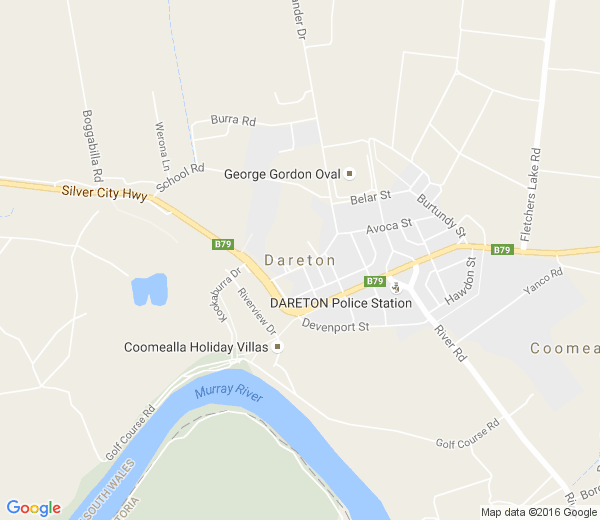 Map of DARETON NSW