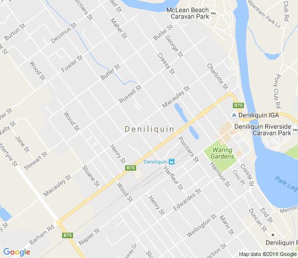 Map of DENILIQUIN NSW