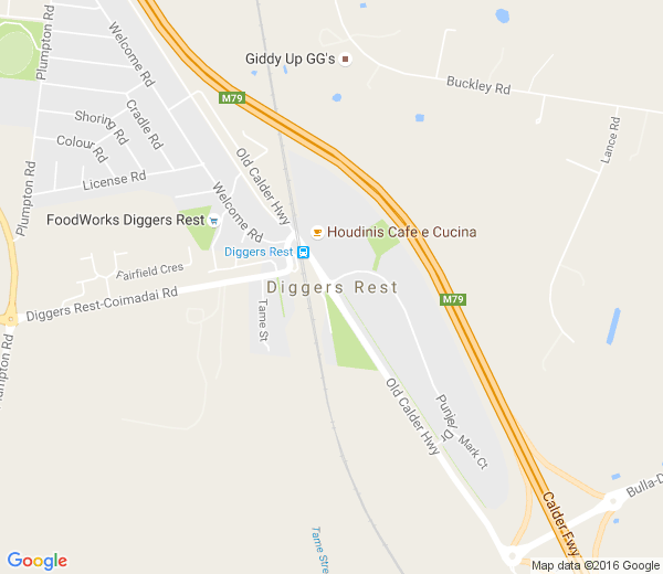 Map of DIGGERS REST VIC