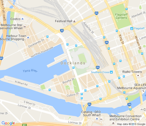 Map of DOCKLANDS VIC
