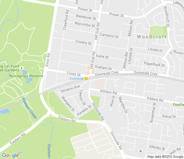 Map of DOONSIDE NSW