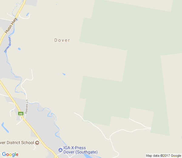 Map of DOVER TAS