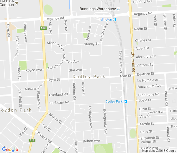 Map of DUDLEY PARK SA
