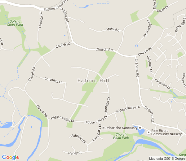 Map of EATONS HILL QLD