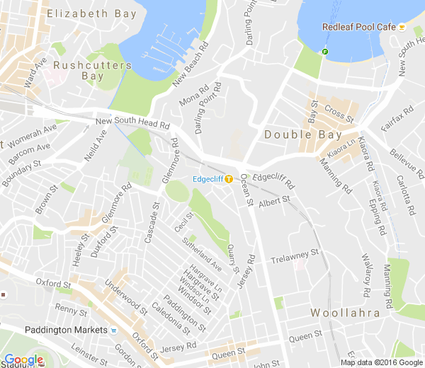 Map of EDGECLIFF NSW