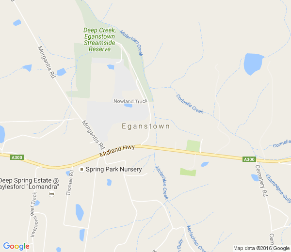 Map of EGANSTOWN VIC