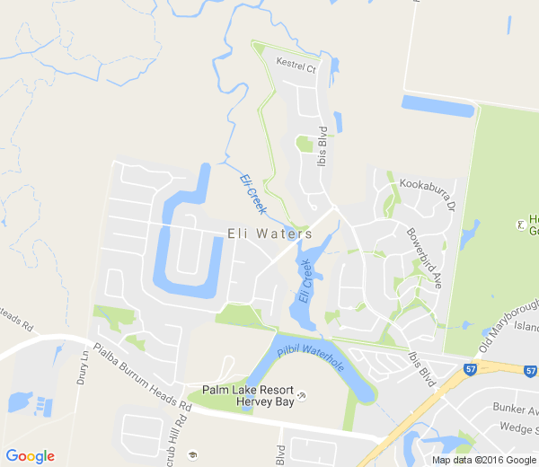 Map of ELI WATERS QLD