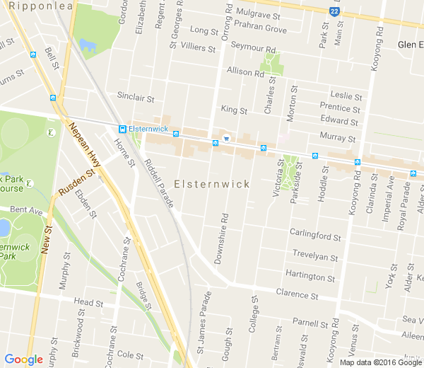 Map of ELSTERNWICK VIC