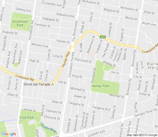 Map of ENFIELD NSW