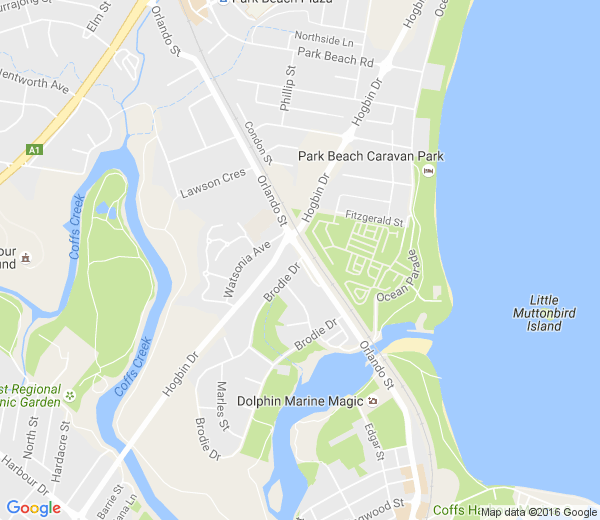 Map of ERLANDO BEACH QLD