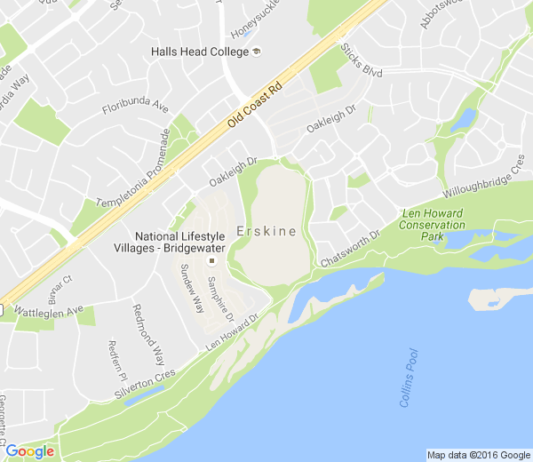 Map of ERSKINE WA