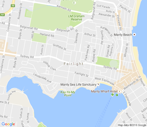 Map of FAIRLIGHT NSW