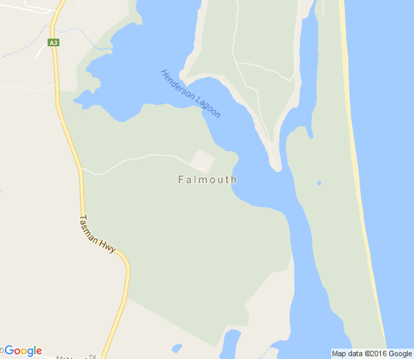 Map of FALMOUTH TAS