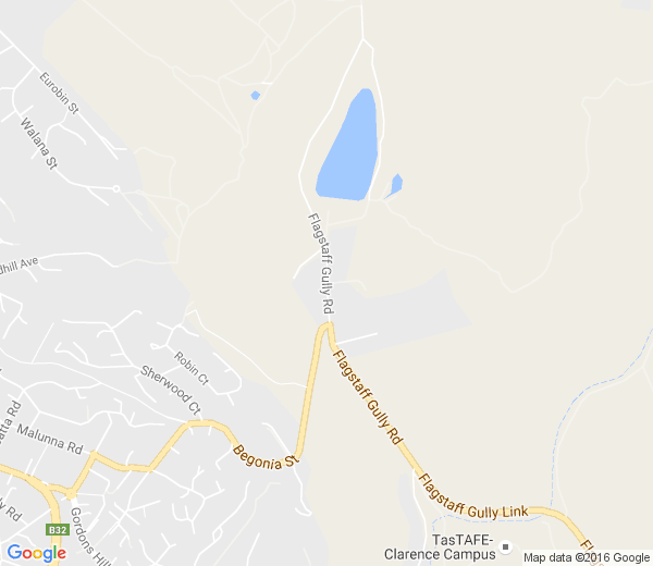 Map of FLAGSTAFF GULLY TAS