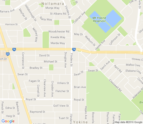 Map of FLINDERS LANE PO VIC