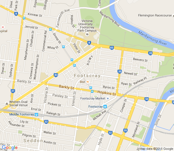 Map of FOOTSCRAY VIC