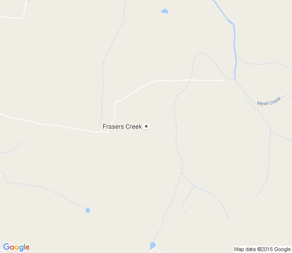 Map of FRASERS CREEK NSW