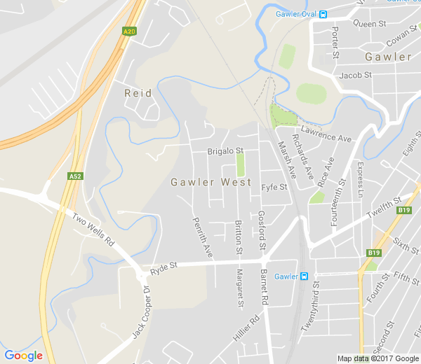Map of GAWLER WEST SA