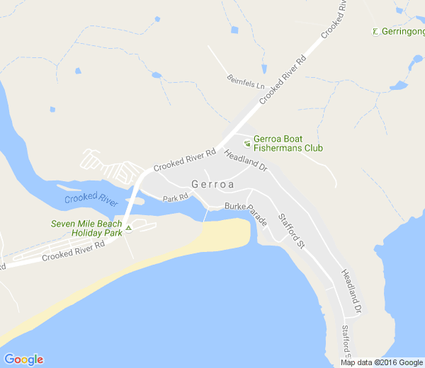 Map of GERROA NSW