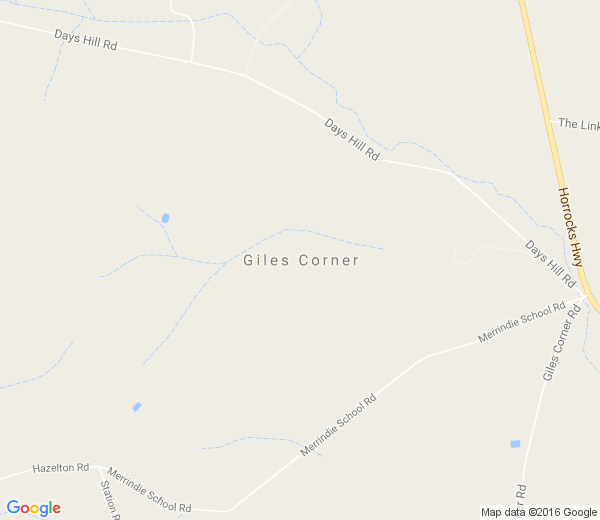 Map of GILES CORNER SA