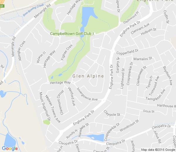 Map of GLEN ALPINE NSW