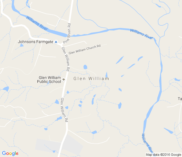 Map of GLEN WILLIAM NSW