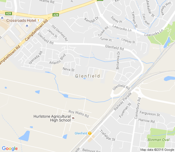 Map of GLENFIELD NSW