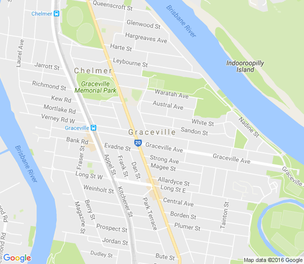 Map of GRACEVILLE QLD
