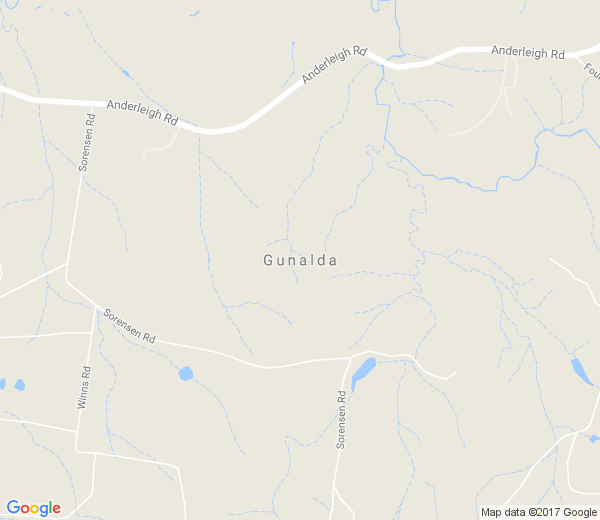 Map of GUNALDA QLD