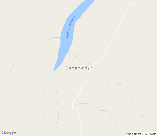 Map of GUNPOWDER QLD