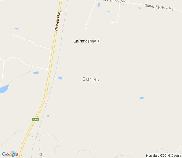 Map of GURLEY NSW