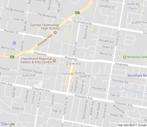 Map of GYMEA NSW