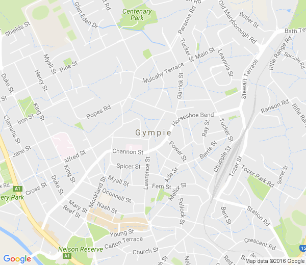 Map of GYMPIE QLD