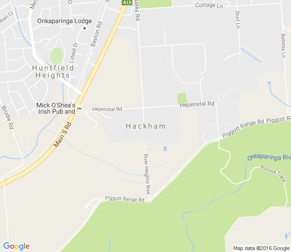 Map of HACKHAM SA