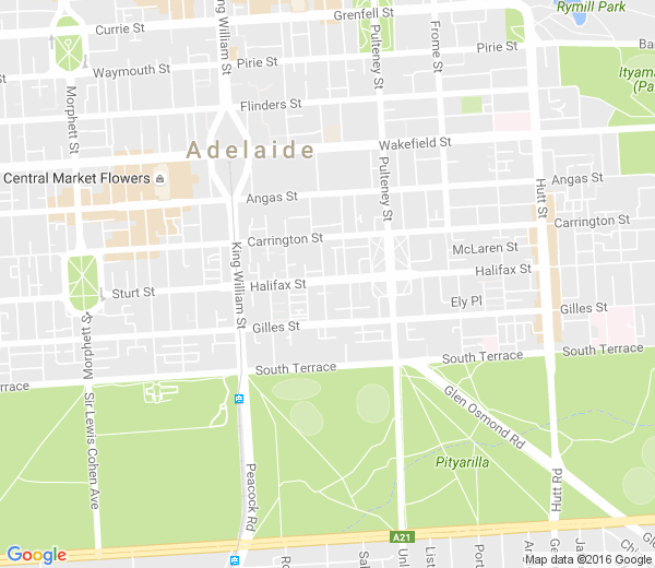 Map of HALIFAX STREET PO SA