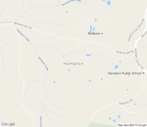 Map of HAMPTON NSW