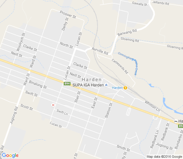 Map of HARDEN NSW