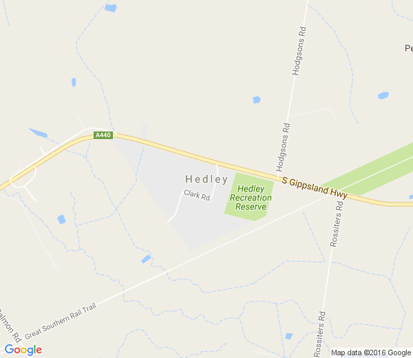 Map of HEDLEY VIC