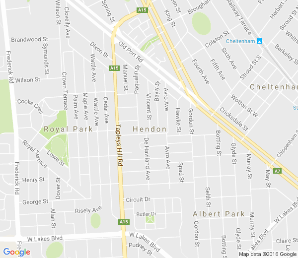 Map of HENDON SA
