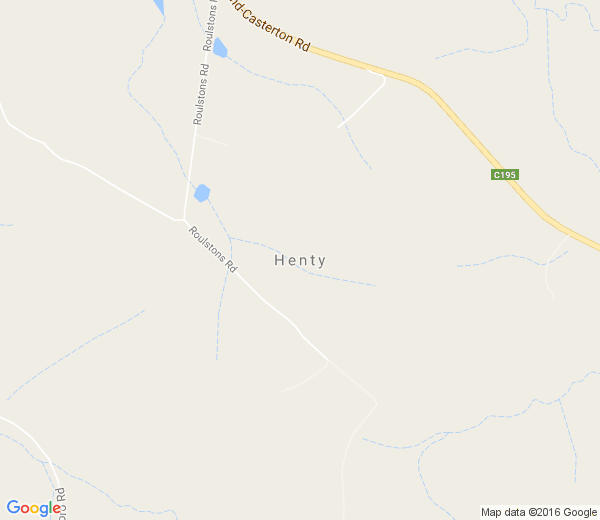 Map of HENTY VIC