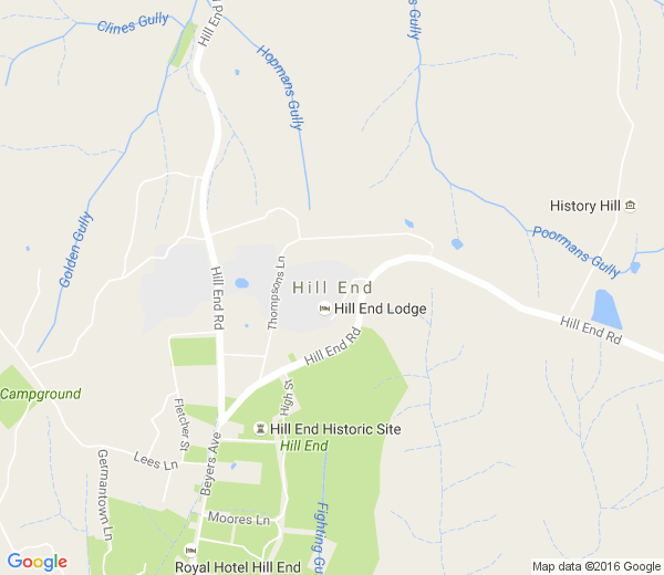 Map of HILL END NSW