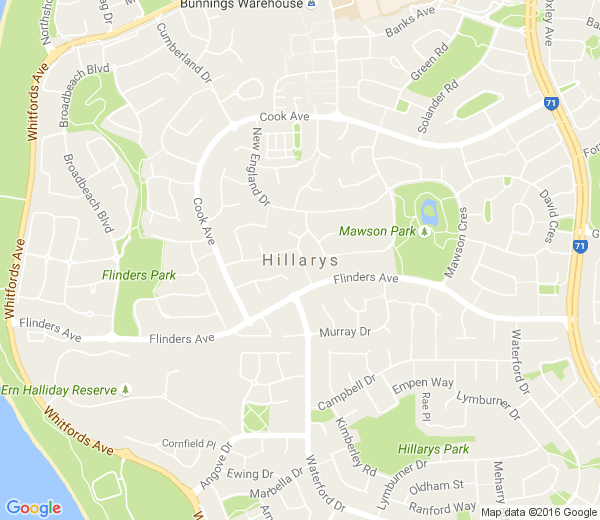 Map of HILLARYS PRIVATE BOXES WA