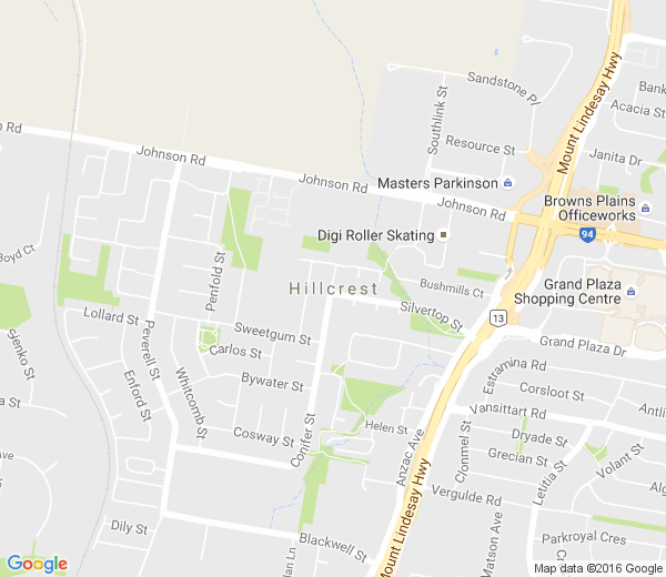 Map of HILLCREST QLD