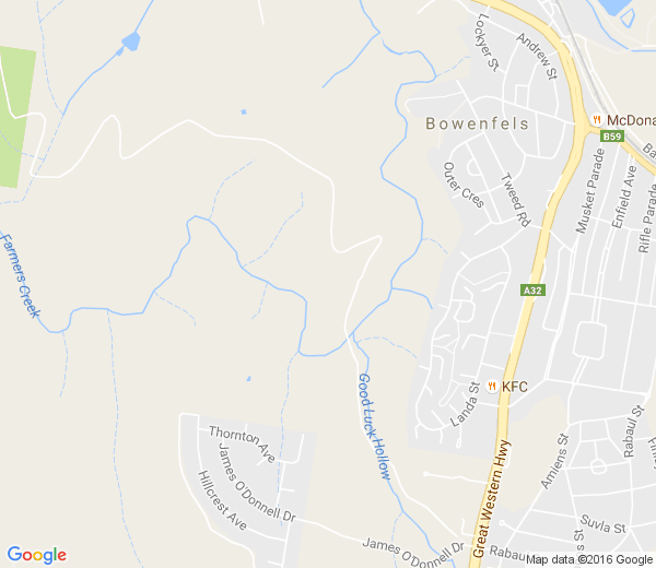 Map of HILLCREST WA