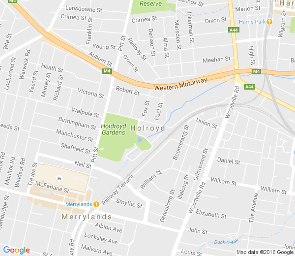 Map of HOLROYD NSW