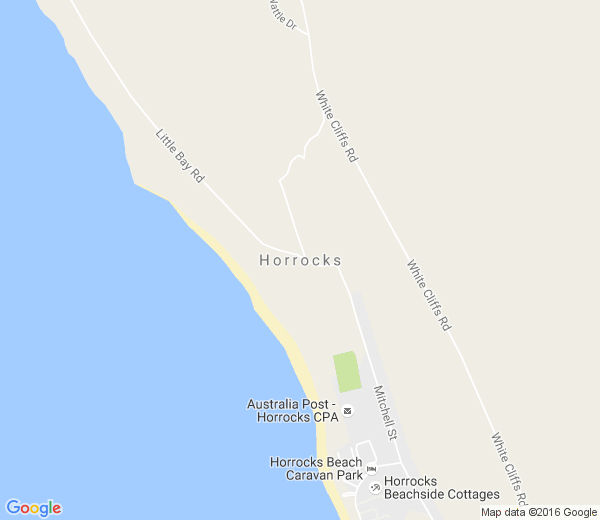 Map of HORROCKS WA