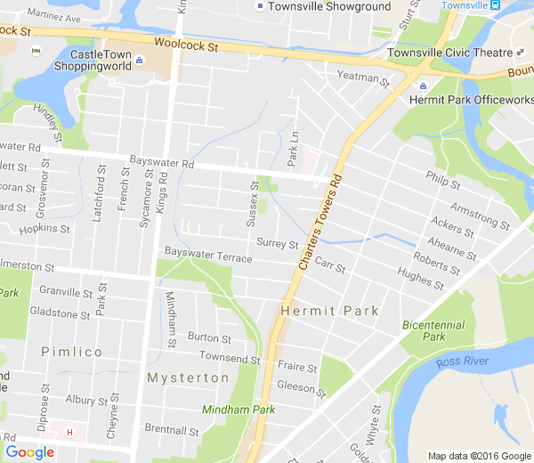 Map of HYDE PARK QLD