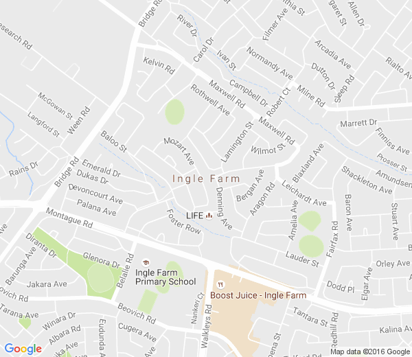 Map of INGLE FARM SA