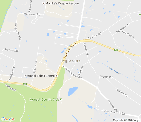 Map of INGLESIDE NSW
